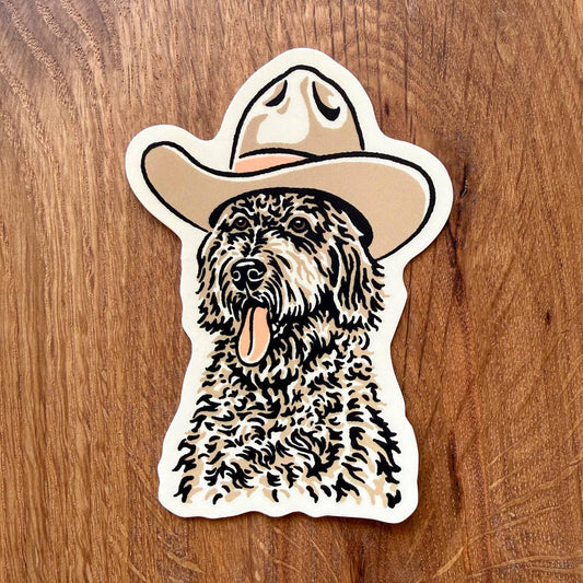 Goldendoodle Cowdog Sticker