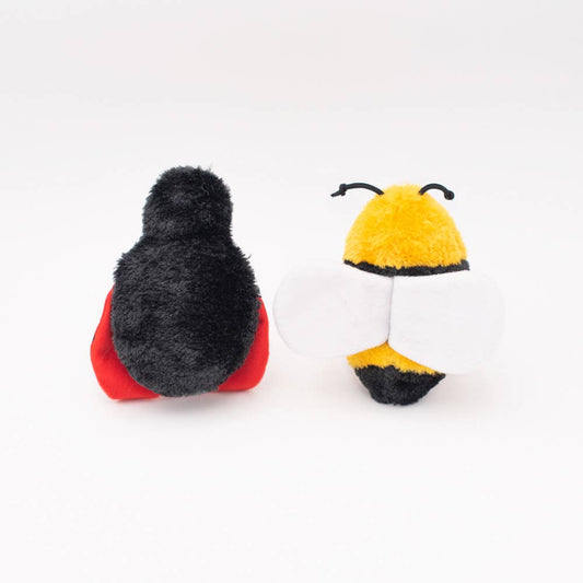 Crinkle Bee and Ladybug - Dog Toy