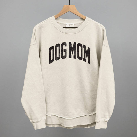 Dog Mom: Oatmeal Sweatshirt
