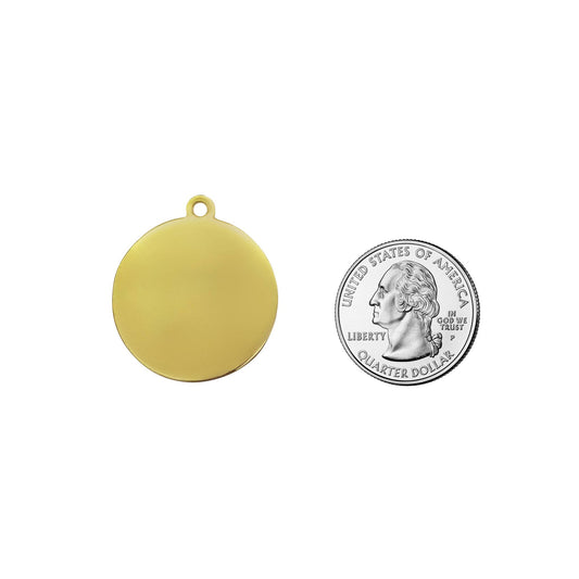 Lightning Bolt Pet ID Tag: Black & Gold