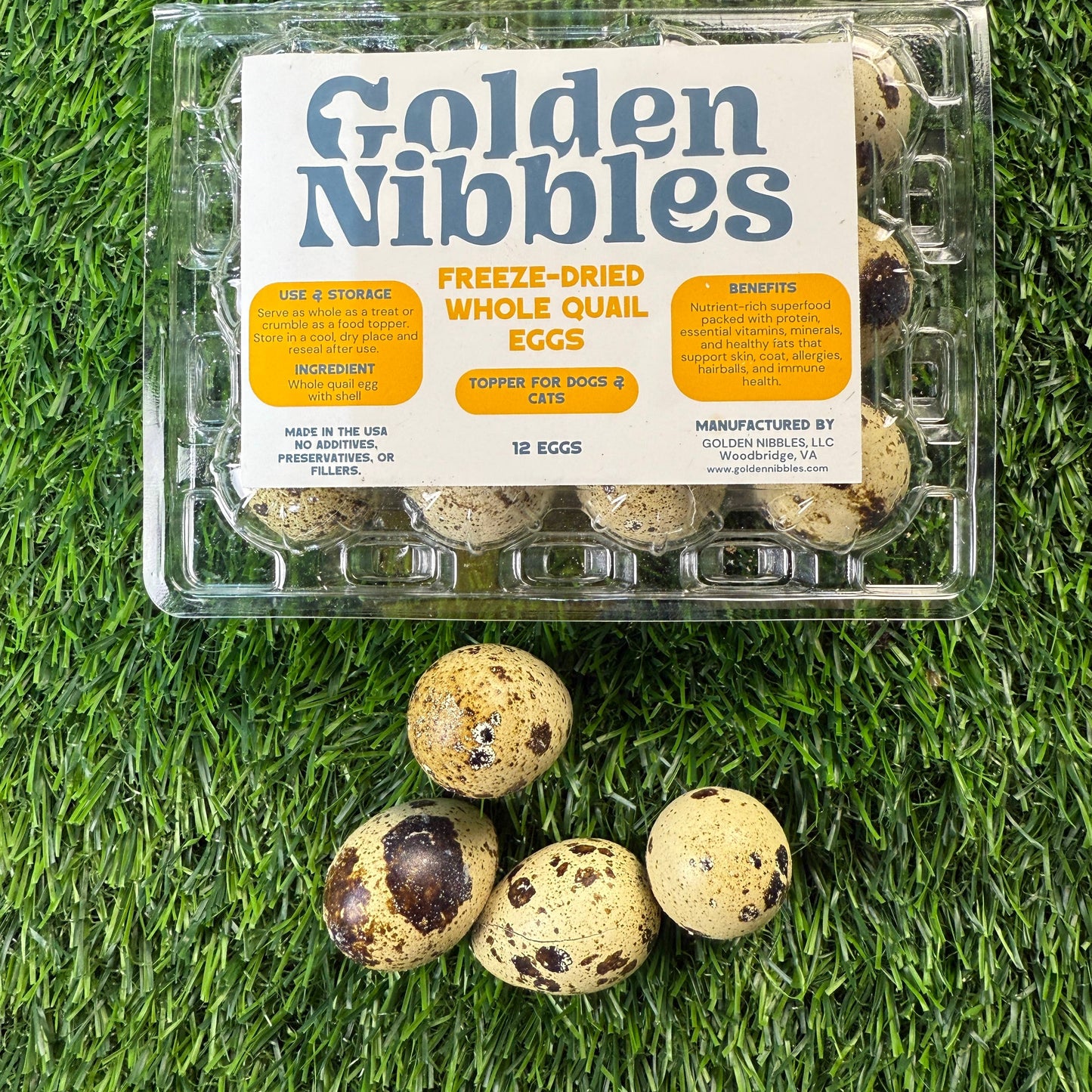 Dozen Quail Eggs - Freeze Dried