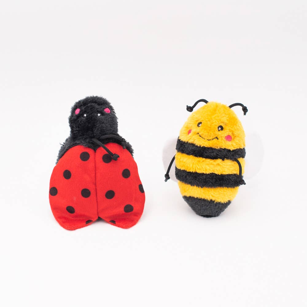 Crinkle Bee and Ladybug - Dog Toy