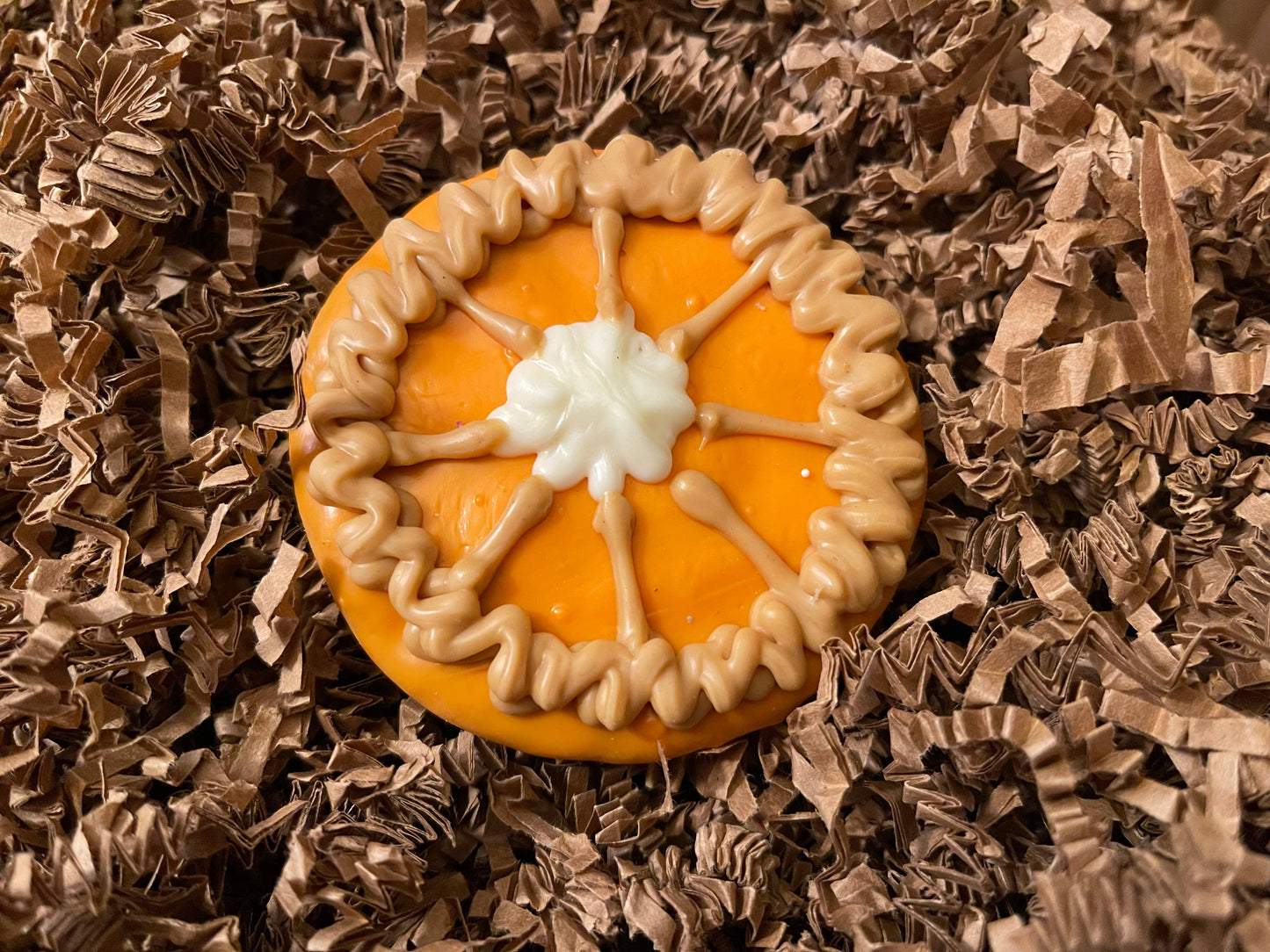 Small PUPkin Pie dog treat - fall dog treat