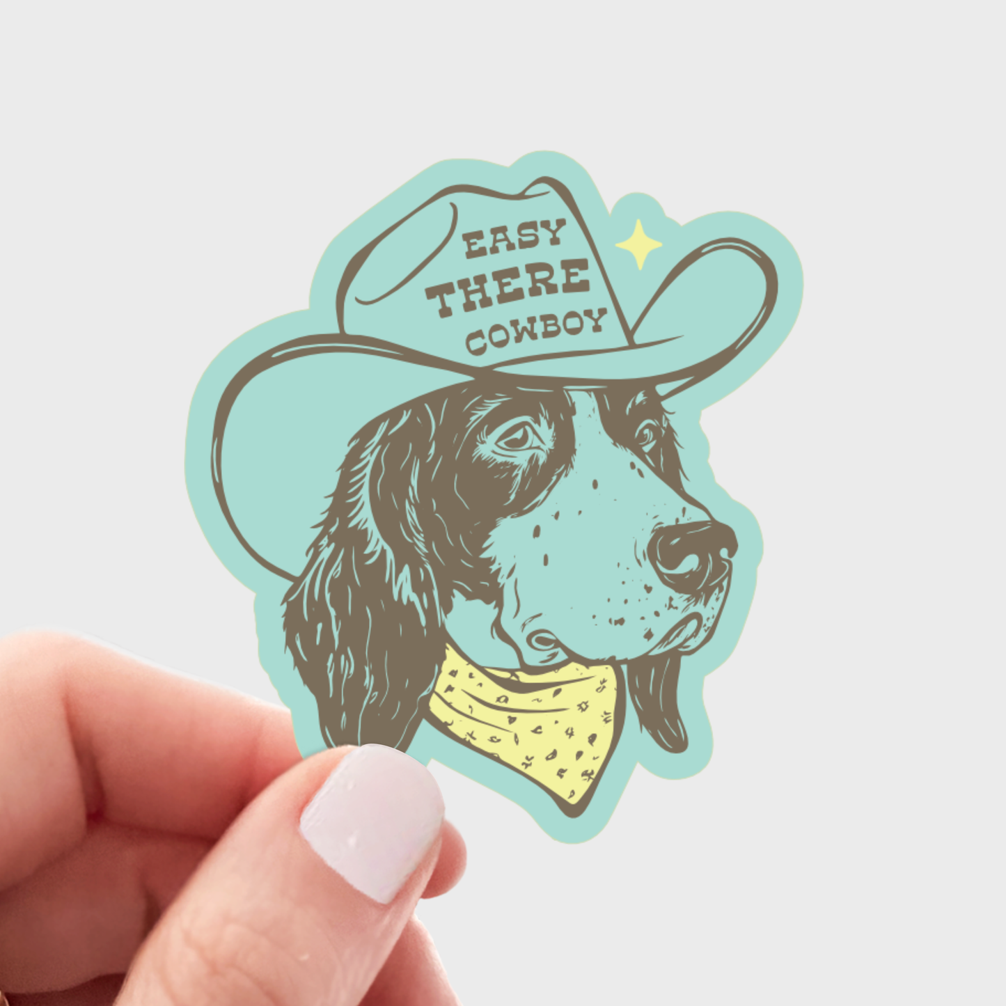 Easy There Sticker
