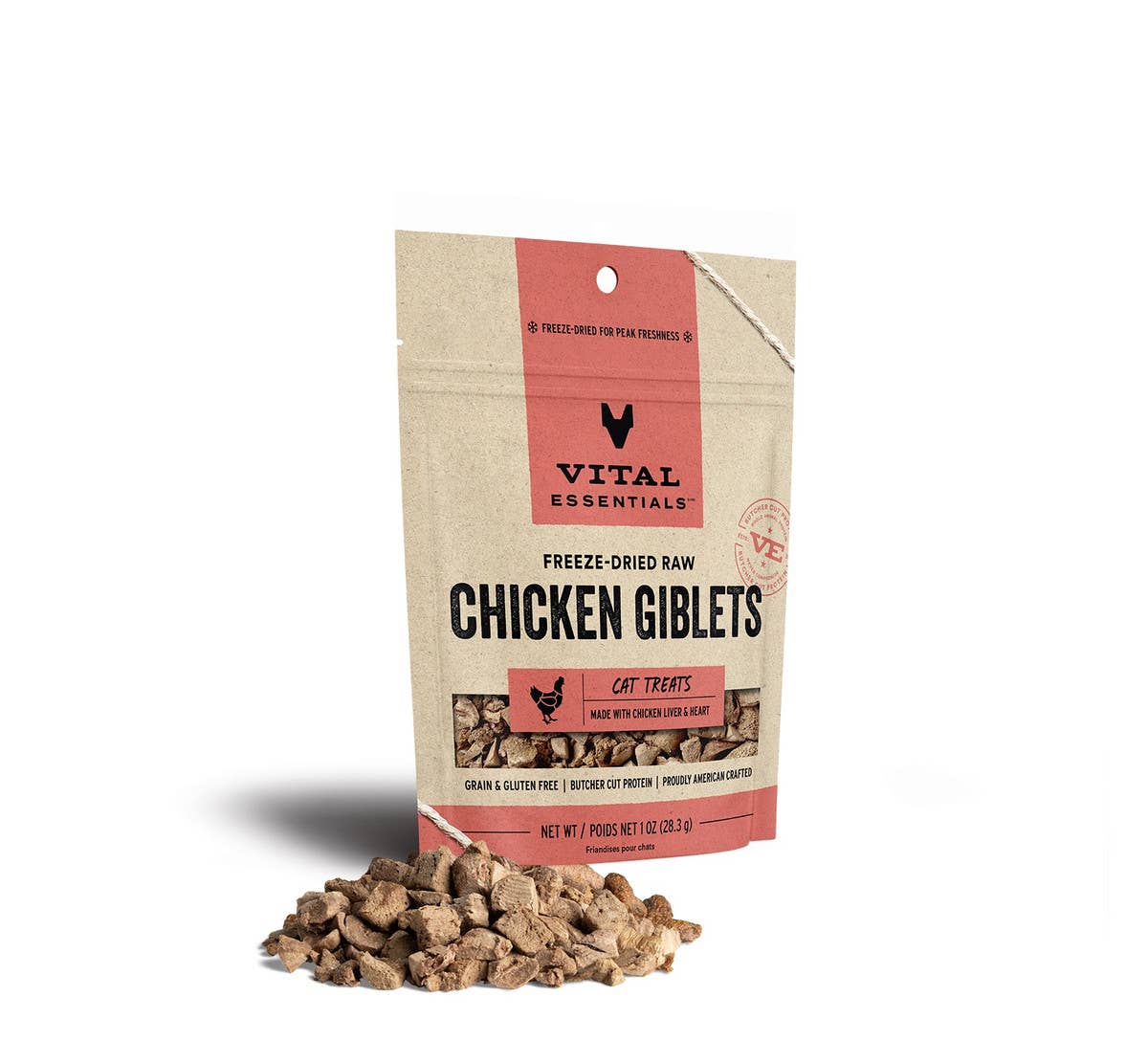 Chicken Giblets FD Cat Treats 1 oz