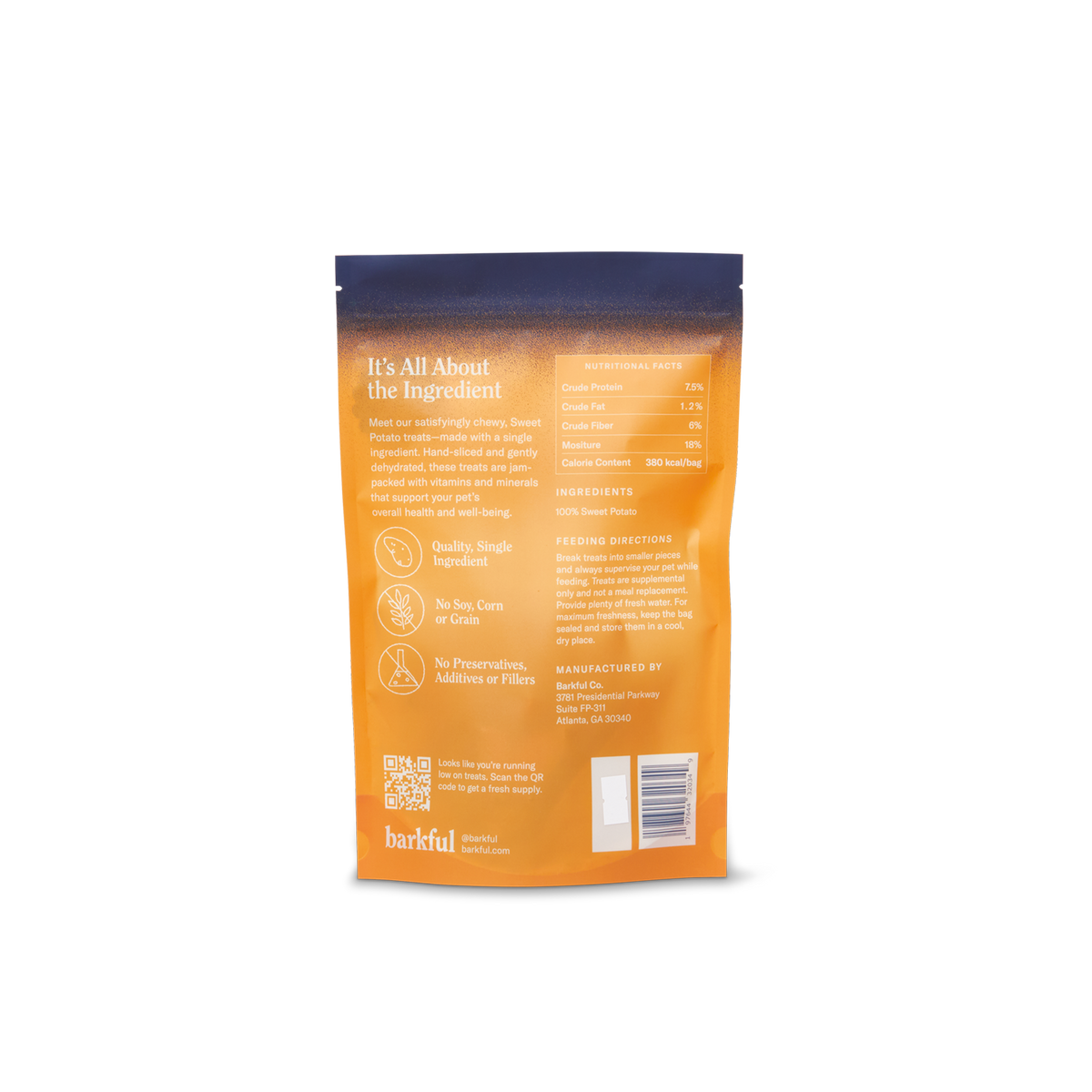 Sweet Potato Slices Dehydrated 4 oz