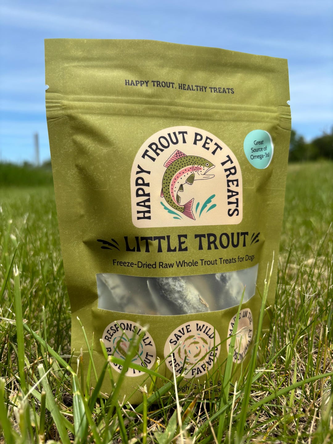Little Trout Freeze-Dried Whole Trout Pet Treats
