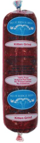 Kitten Grind Frozen Raw Cat Food Chub, 2-lb