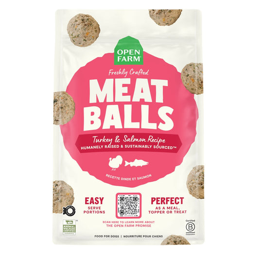 Open Farm Turkey & Salmon Freshly Crafted Meatballs 14oz