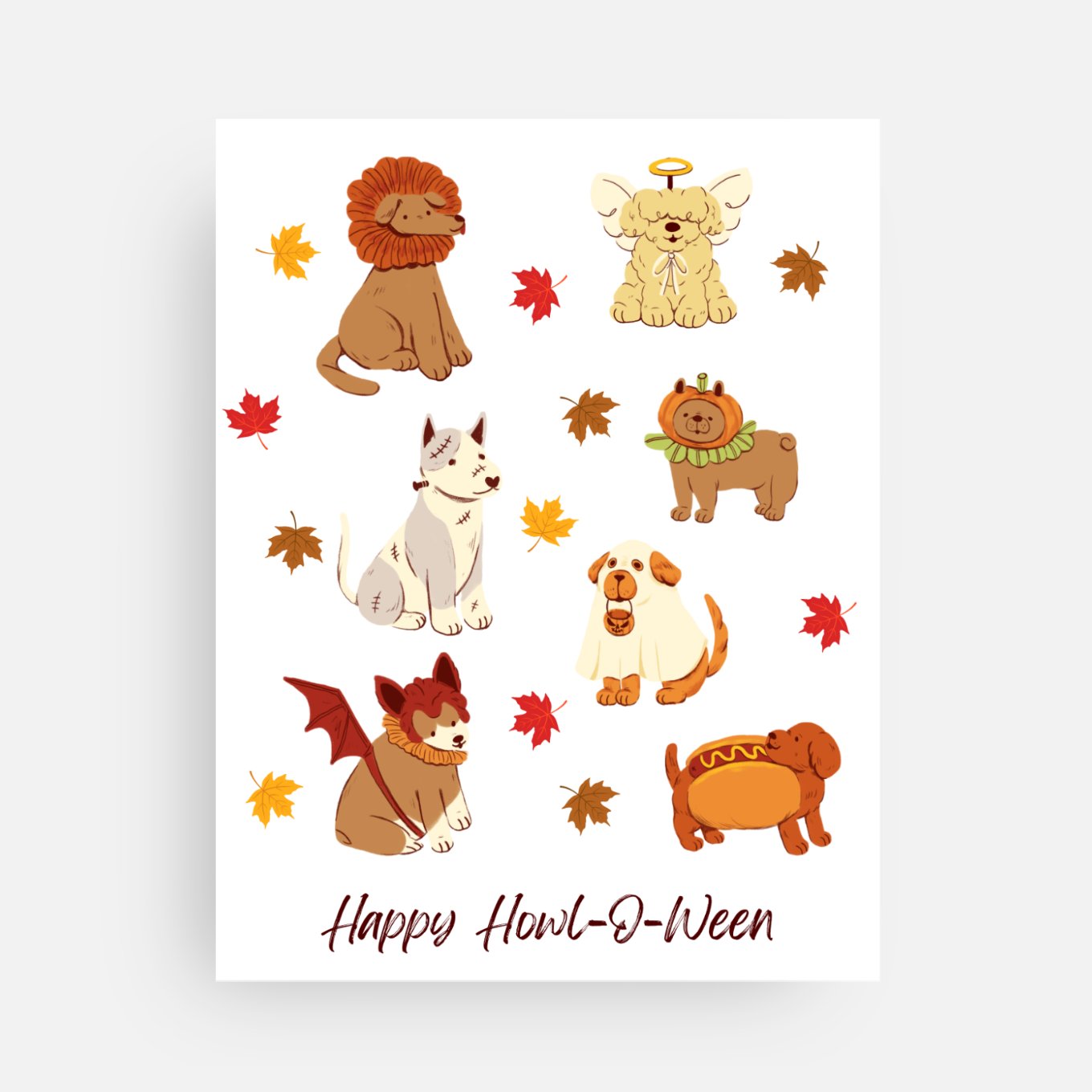 Happy Howl-O-Ween Card