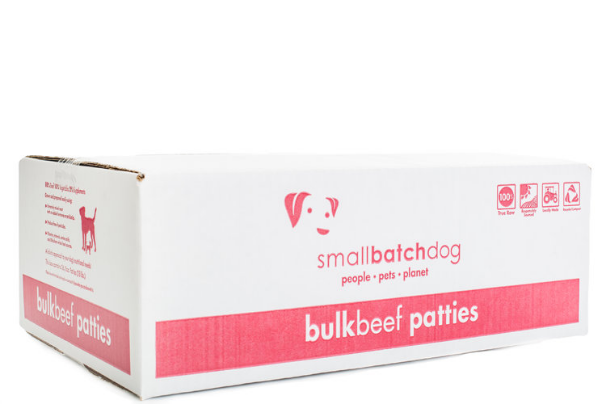 Smallbatch Frozen Dog Bulk Patties Beef 18lb