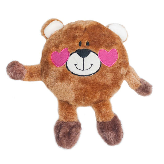 Valentine's Brainey - Bear in Love - Plush Dog Toy