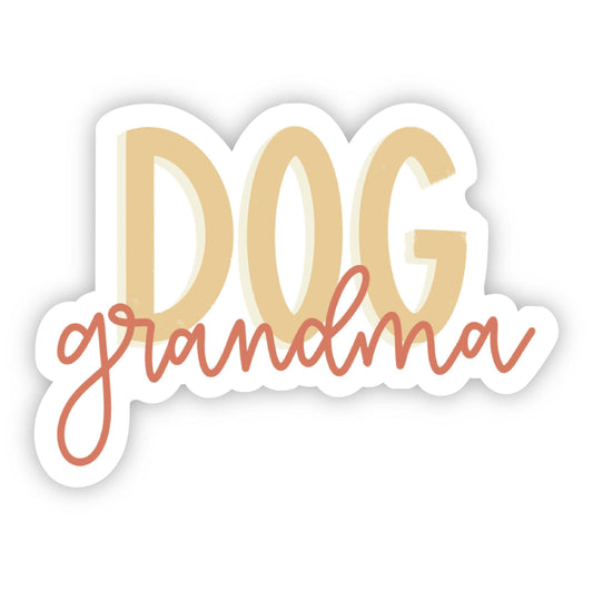 Dog Grandma Lettering Sticker